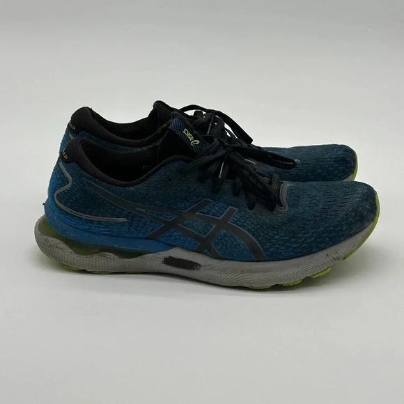 ASICS GEL-NIMBUS 24 Size 11 Men's Black/Lake Drive Running Shoes - Picture 1 of 11